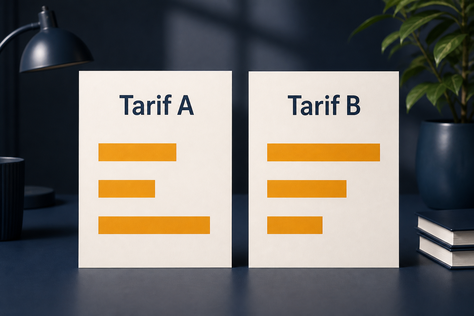 Illustrative Darstellung zum Ratgeberthema Strompreisvergleich: Tarife mit gleichen Angaben prüfen